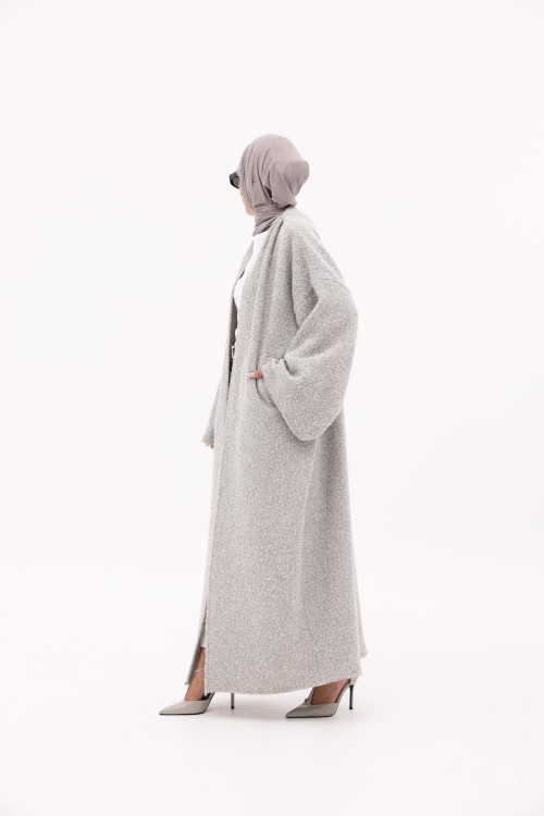 Shela coat gris clair