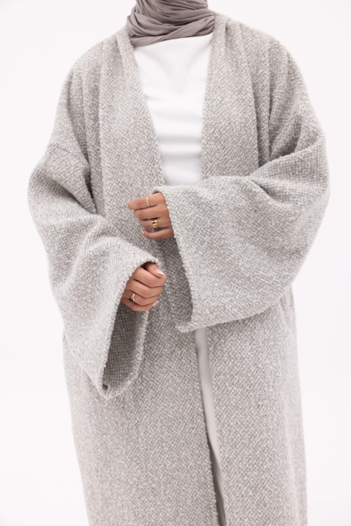 Shela coat gris clair