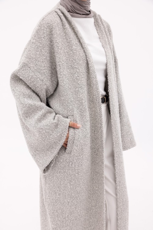 Shela coat gris clair