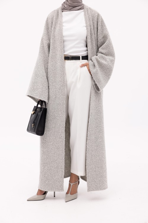Shela coat gris clair