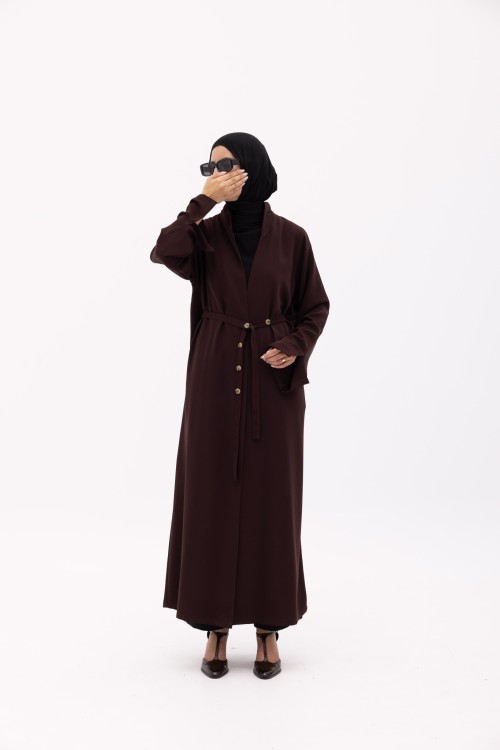Abaya Nanoush marron