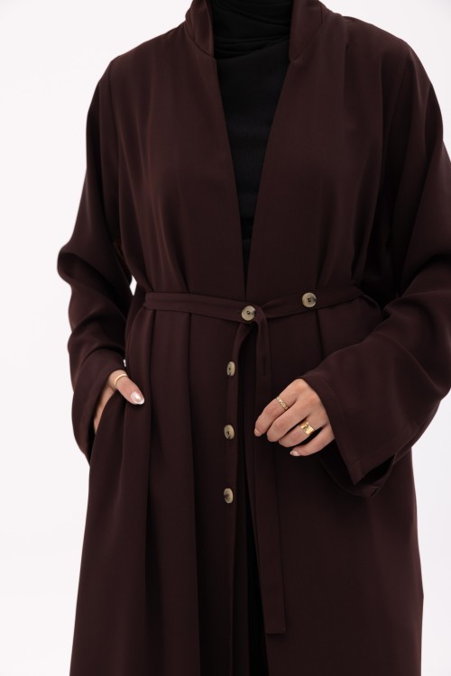 Abaya Nanoush marron