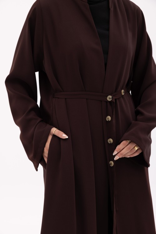 Abaya Nanoush marron