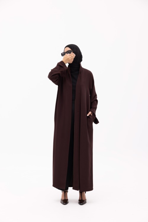 Abaya Nanoush marron