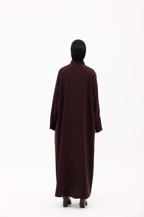 Abaya Nanoush marron