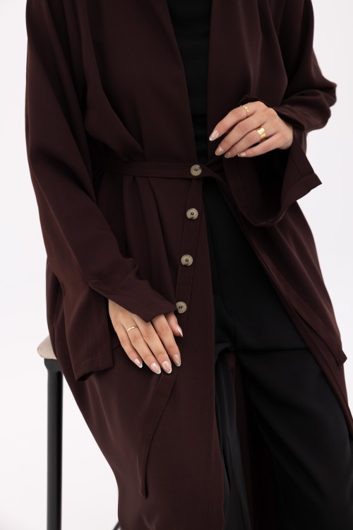 Abaya Nanoush marron