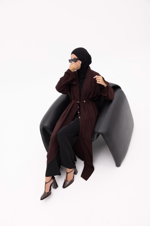 Abaya Nanoush marron