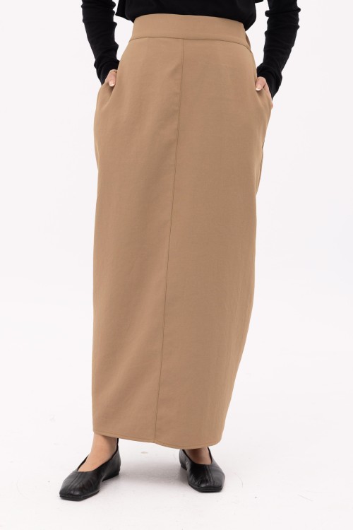 Jupe Tan beige foncé
