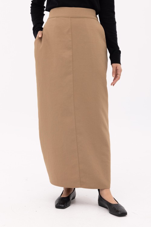 Jupe Tan beige foncé