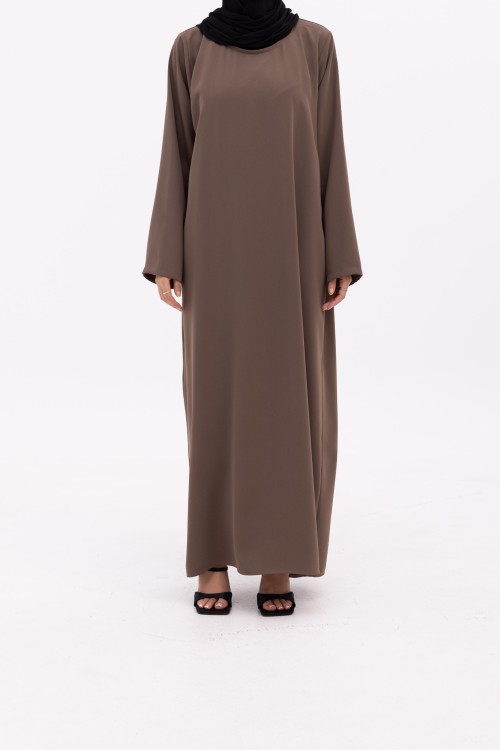 Sous abaya manches longues mocha