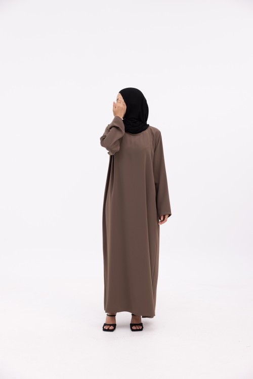 Sous abaya manches longues mocha
