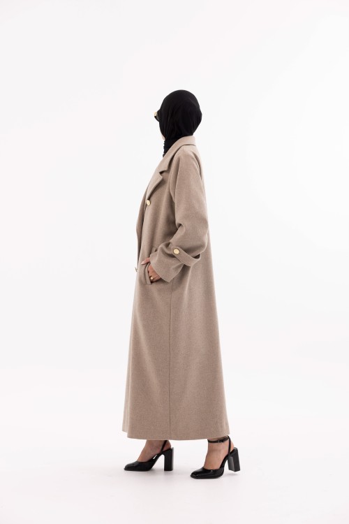 Manteau Sézanne beige foncé