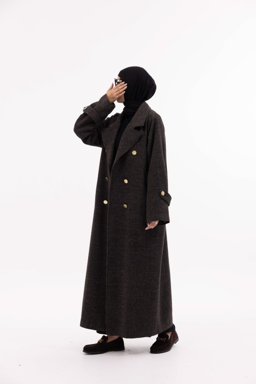 Manteau Sézanne marron