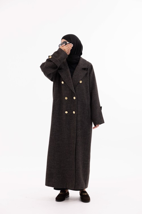 Manteau Sézanne marron