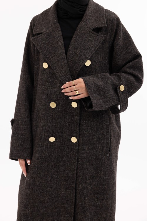 Manteau Sézanne marron