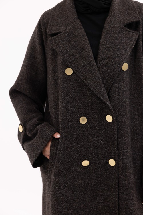 Manteau Sézanne marron