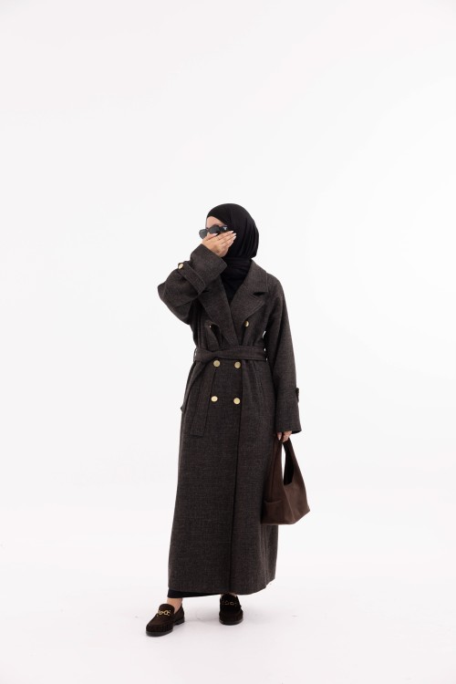 Manteau Sézanne marron