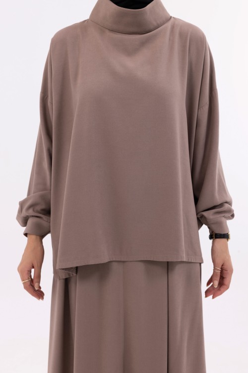 Ensemble Suzy taupe rose
