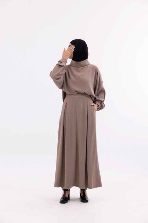 Ensemble Suzy taupe rose