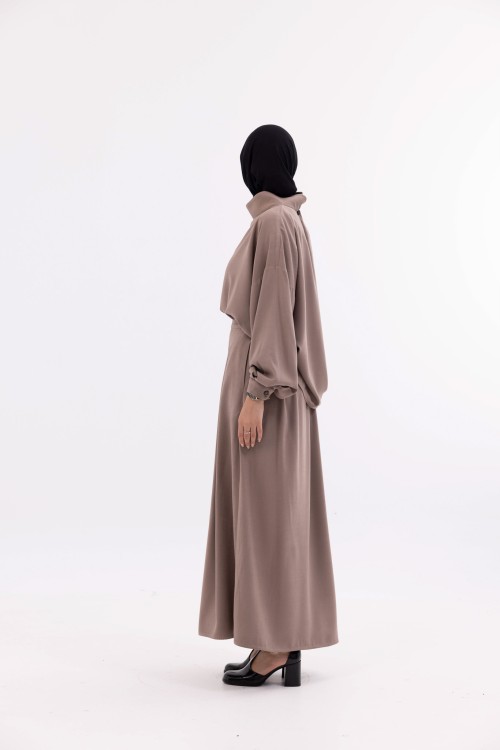 Ensemble Suzy taupe rose