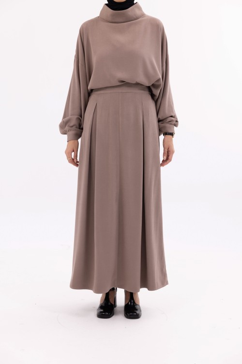 Ensemble Suzy taupe rose