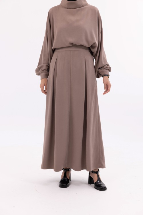 Ensemble Suzy taupe rose