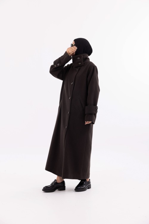 Manteau Marine marron