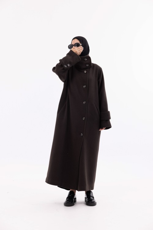 Manteau Marine marron