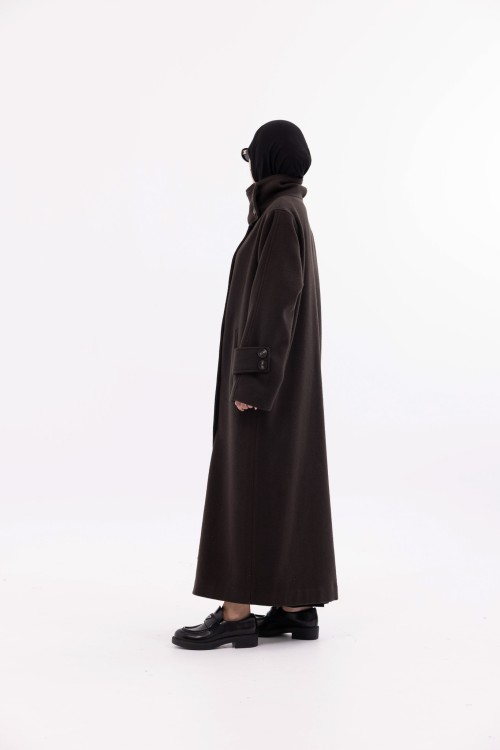 Manteau Marine marron