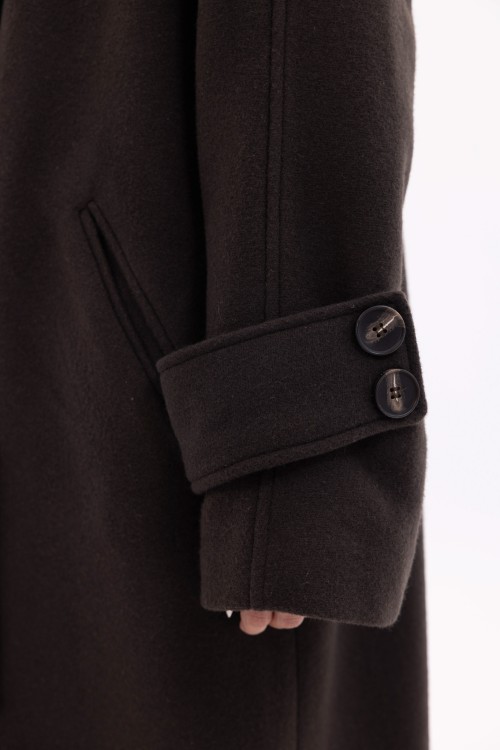 Manteau Marine marron