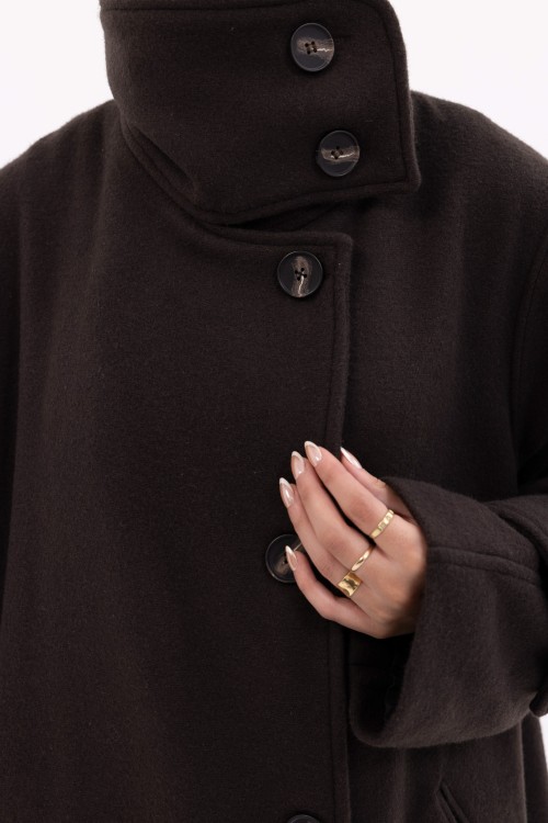 Manteau Marine marron