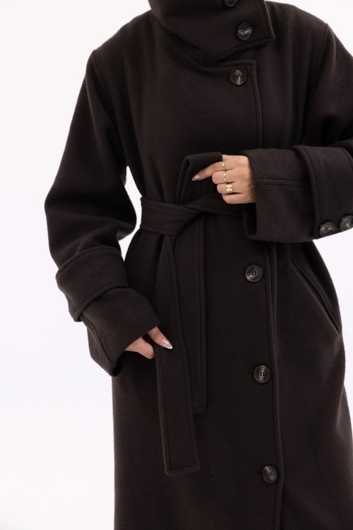 Manteau Marine marron