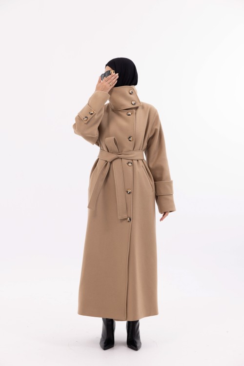 Manteau Marine beige