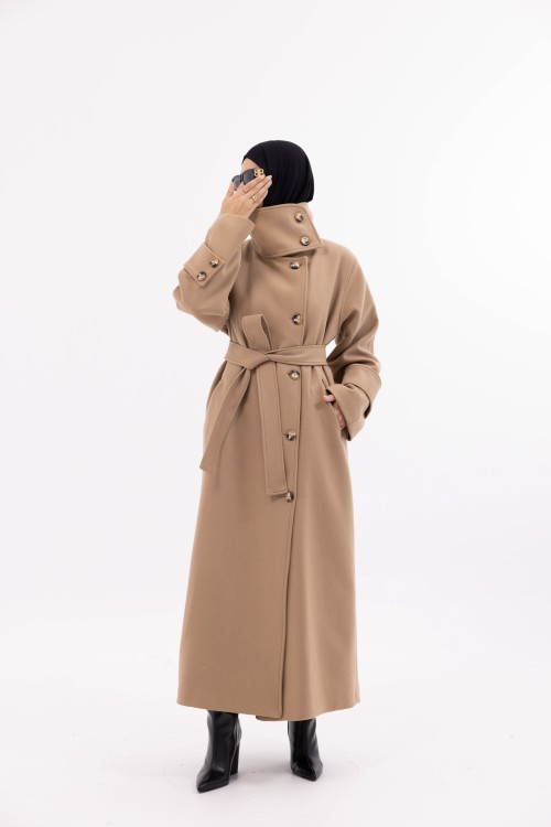 Manteau Marine beige