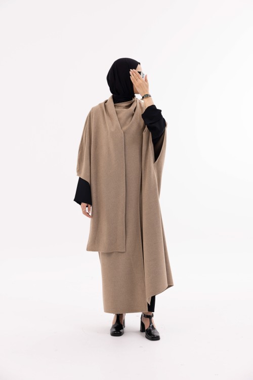 Cape Léa beige chiné