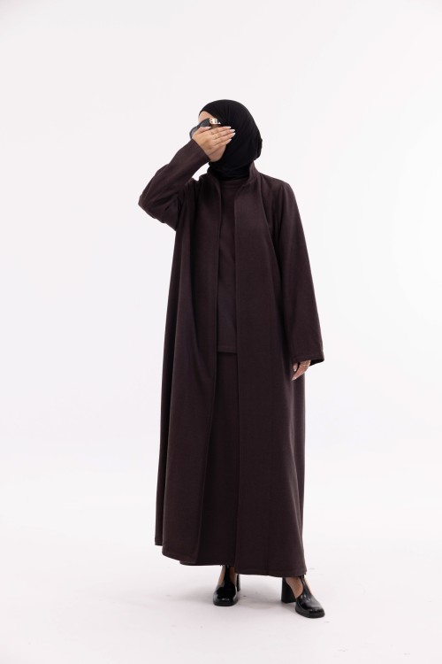 Abaya Lou marron