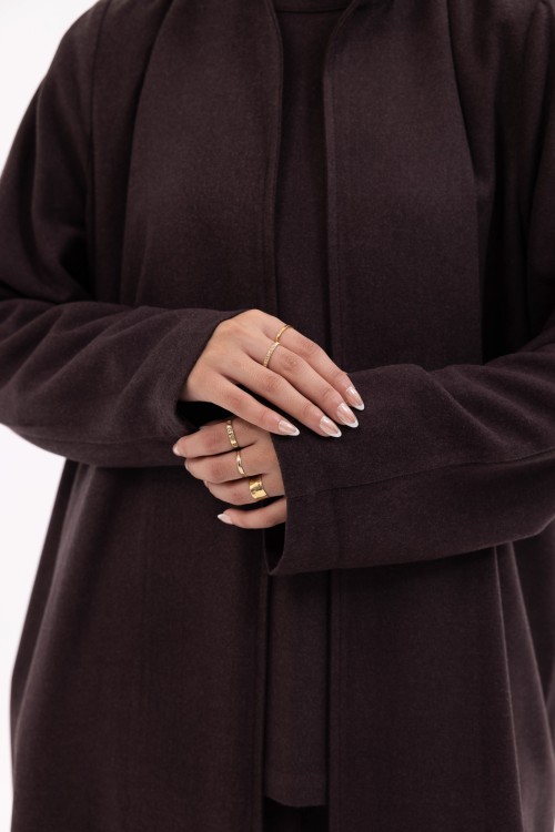 Abaya Lou marron