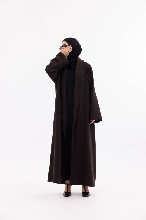 Abaya coat Agathe marron