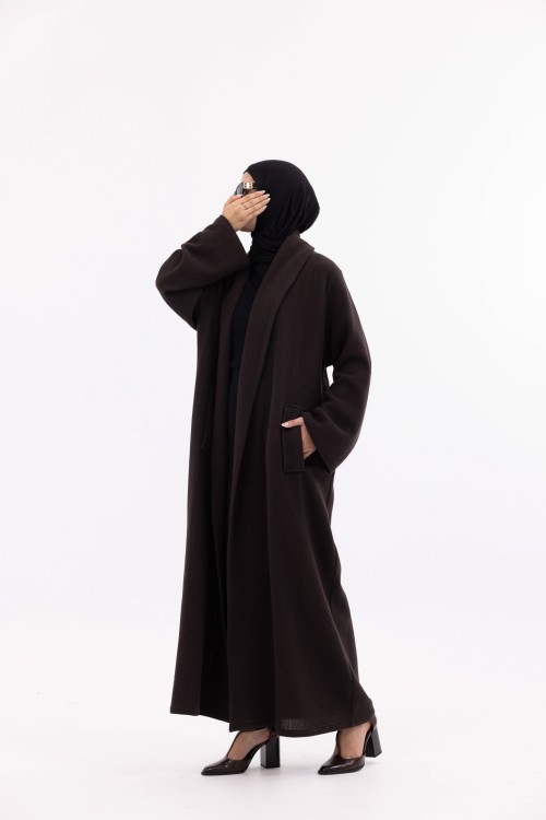 Abaya coat Agathe marron