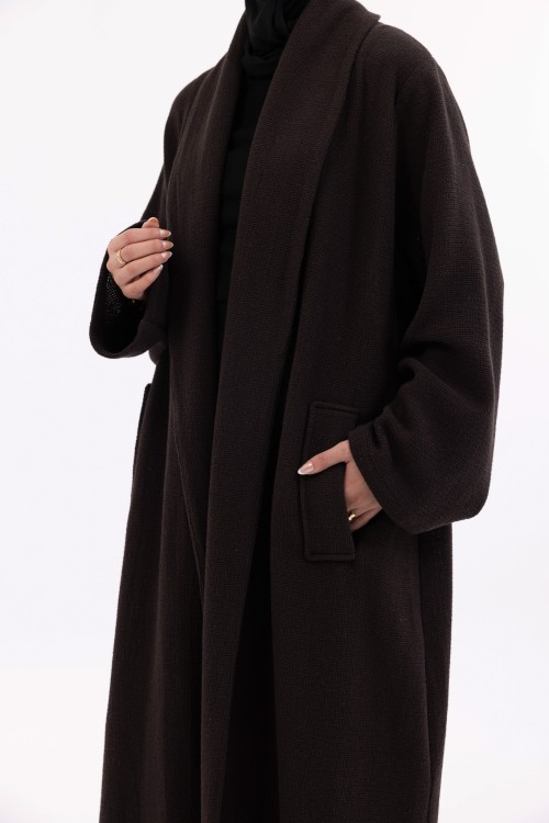 Abaya coat Agathe marron