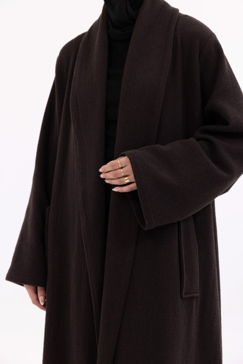 Abaya coat Agathe marron