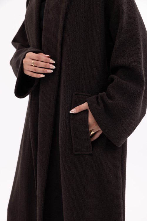 Abaya coat Agathe marron