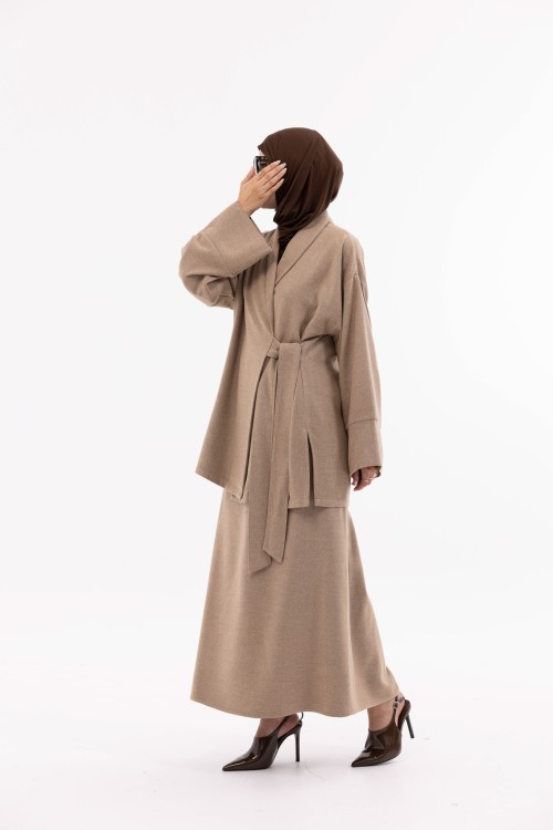 Ensemble Kary beige chiné