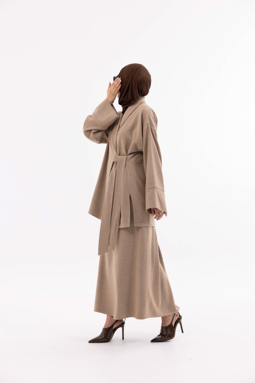 Ensemble Kary beige chiné