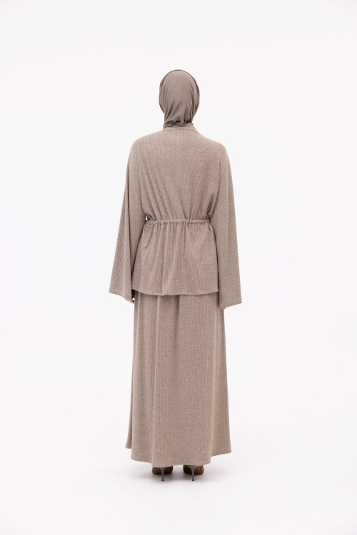 Ensemble Nina – côtelé taupe