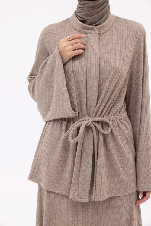 Ensemble Nina – côtelé taupe