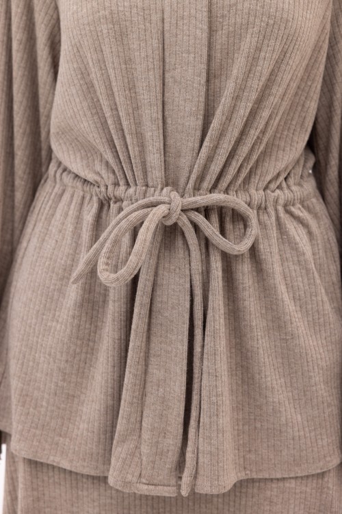 Ensemble Nina – côtelé taupe