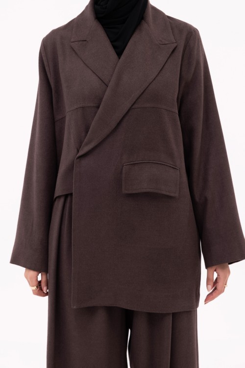 Ensemble Izza Winter marron