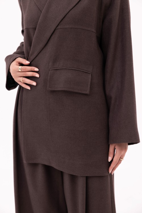 Ensemble Izza Winter marron