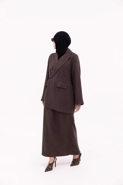 Ensemble Izza Winter marron